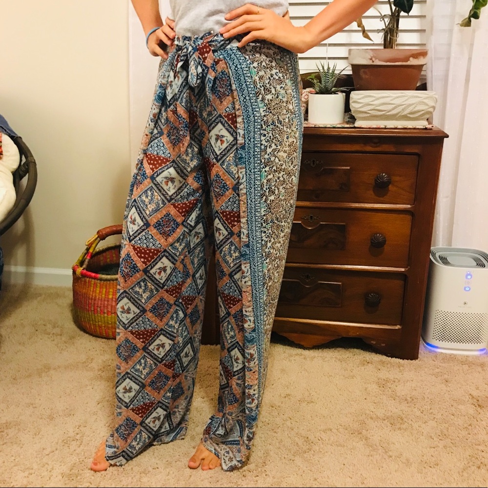 Anthropologie Elevensies tie waist pants